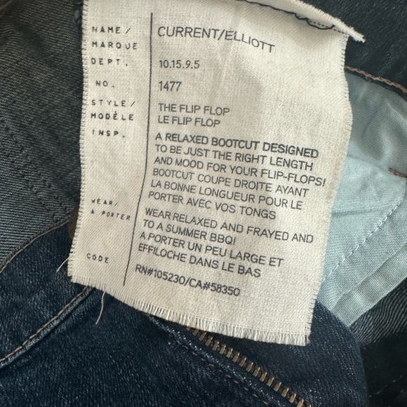 Current Elliot Flip Flop Jeans Raw Hem - Picture 6 of 9